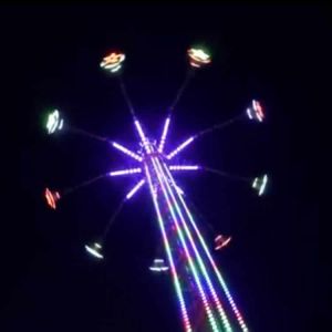 42m Amusement Park Sky Drop Ride / Drop Tower Ride With 9 Cabins