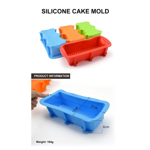 Non Stick Rectangular Silicone Bread Baking Molds