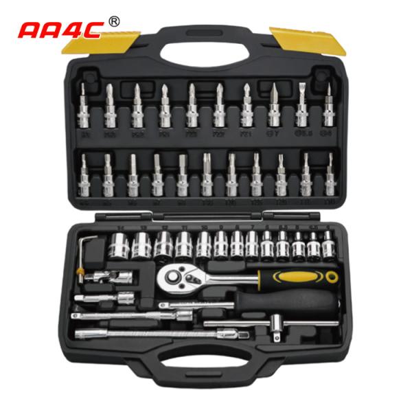 AA4C 46pcs auto repair tool kit shelf hardware hand tools workbench tools A1