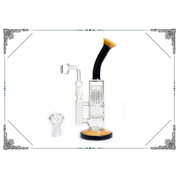 Quality 6 Tree Arms Honeycomb Perc Dab Oil Rig With Hookah Glass Bowl And Quartz Banger wholesale