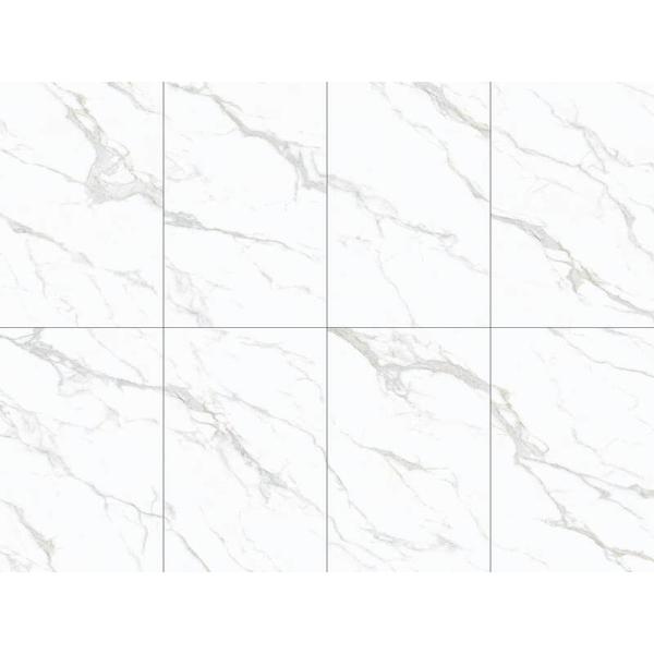 Carrara Polished Glazed Porcelain Tile 1200x1800x9mm Indoor Floor Wall