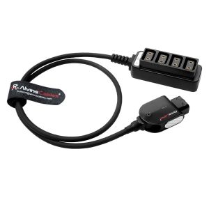 Alvin's Cables Smart D-tap Splitter Cable, Smart Dtap Male to 4 Port Dtap Female