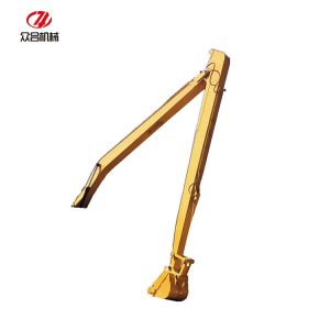 Max Dig Depth 15410 Mm Q345B Q690D Excavator Long Boom With 600 Mm Track Shoe
