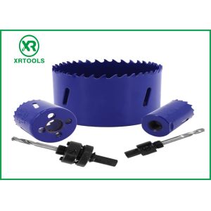 44mm Deep Cutting Bi Metal Hole Saw , 4 / 6 TPI Variable Teeth Metal Cutting