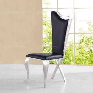 Cheap 54x49x117cm Modern SS Dining Chairs With Black Velvet High Backrest for sale