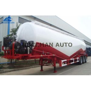 35m3 - 55m3 Tank Body Cement Tanker Trailer With The Weichai Brand Engine