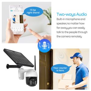 Security System 4G Solar Outdoor Camera Waterproof IP66 Camera For Backyard