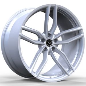 China Deep Concave 1 Piece Forged Rims Monoblock 21 Inch Silver Aluminum Alloy Wheels on sale