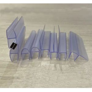PVC Waterproof Rubber Sliding Glass Seal Strip for Frameless Clear Bottom Shower