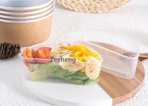 China Durable Rigid Disposable Divided Plastic Plates , 2 Parts Recyclable Clear Disposable Plates on sale