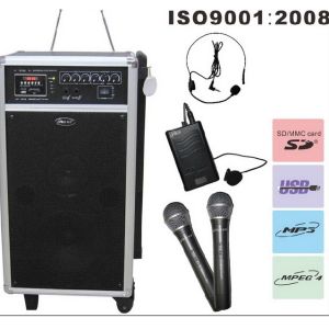 active trolley speaker/portable speaker with usb/sd function
