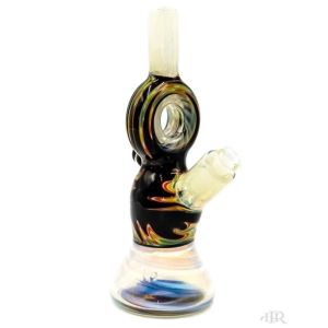 In Stock 12'' Glass Freeze Pipes Coil Bongs Percolator Filter With Ice Catcher