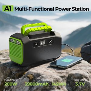 200W Portable Power Station with MPPT Solar Charger