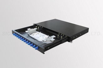 Quality 12F Fiber Optic Patch Panel SC / UPC Blue Rack Mounted wholesale