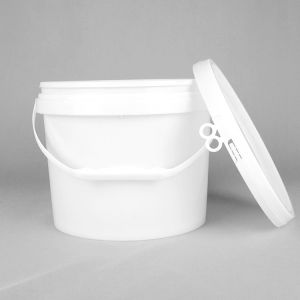 Transparent Plastic Bucket for Food Packaging Customizable IML Printing Smooth