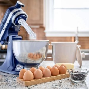 Customized Logo Egg Tray for Milk Shake Storage in Fridge Direct Bamboo Safe