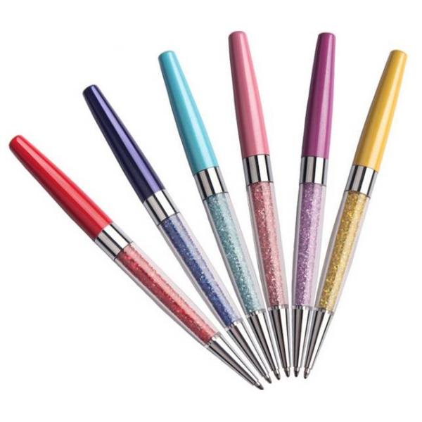 Quality Multi-color selection hot sale crystal stylus ballpoint pen, ,metal ball pen with customized logo wholesale
