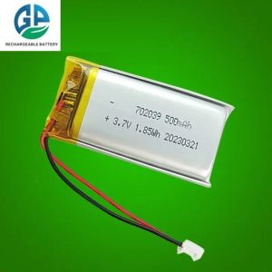 High Capacity KC Approved Lipo Battery 702039 3.7V 500mAh Lithium Polymer