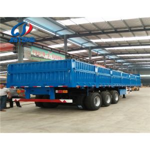 Container and Cargo Carrier 3/4 Axles Bulk Cargo Sidewall Semi Trailer with
