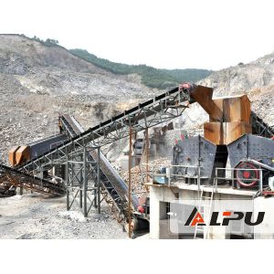 River Stone Crusher Machine , Cobble / Limestone Aggregate Crushing Plant 450t/h