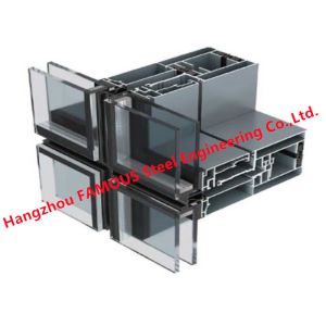 Modular 4m Unitized Glass Curtain Wall High Rise Building Construction
