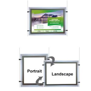CE Light Box Ad Real Estate Hanging Backlit Ultra Thin Crystal Light Box Display 5.76 Watt