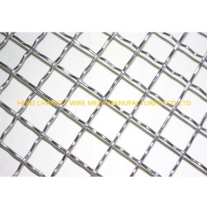Galvanized 0.5mm Dia 72A Manganese Steel Crimped Wire Mesh