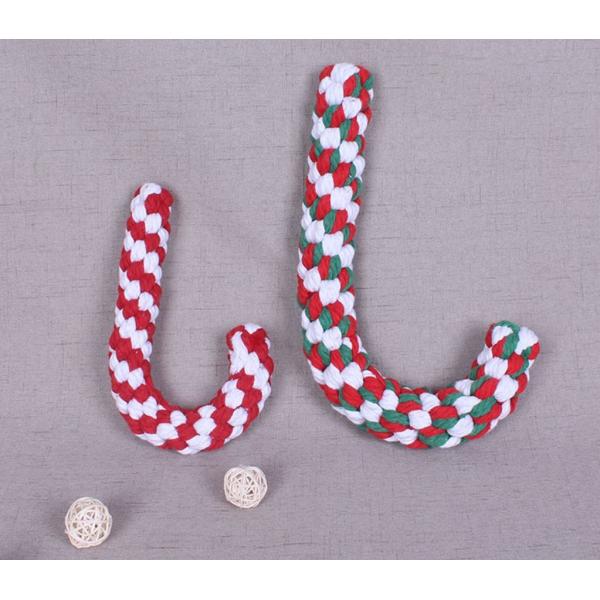 Christmas Pet Gift Cute Stick Sailor Steer String Dog Toys