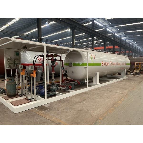 Quality 20cbm 10Tons LPG Bulk Storage Tanks With Dispenser Equipment And Refilling Scales wholesale