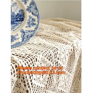 Handmade Table Cloth Crochet Table Runner Dining Party Tablecloth Lace