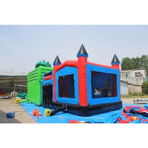 8 to 13 Years Age Range Commercial Grade PVC Bounce House With Slide For Party