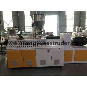 Double Screws Extruder Plastic Profile Extrusion Machine for PVC WPC Raw Material