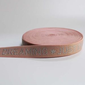 Glitter Metallic Elastic Band 1cm 2cm Width Jacquard Elastic Band