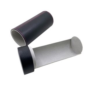 PU cylinder custom glasses case new advanced handmade glasses box