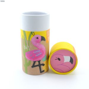 Recycled Paper Cylinder Box For Packaging 25g Capacity PMS Printing