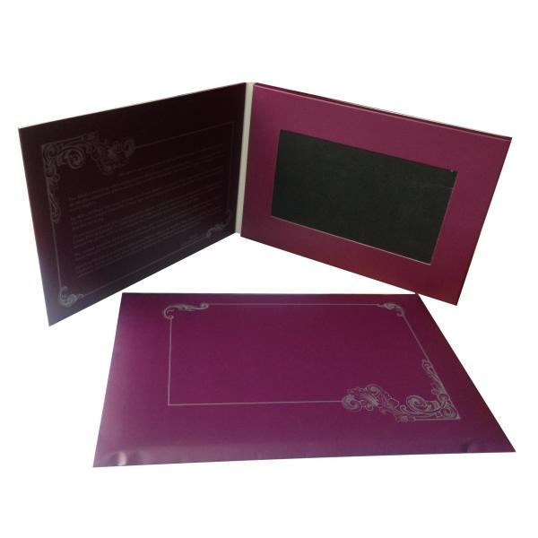Quality A5 Size Custom Video Box Invitation With Envelope ROHS Certificated wholesale