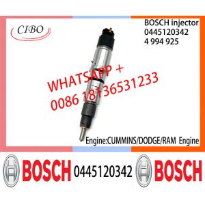 BOSCH 0445120342 Neutral Diesel Fuel Injector Assembly 0445120342 4994925 For