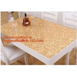 Custom transparent tablecloth soft plastic tablecloth waterproof and oil proof,