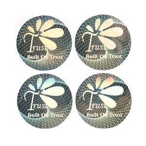 Printing Private Custom Logo Hologram Stickers PET Self Adhesive Security Labels