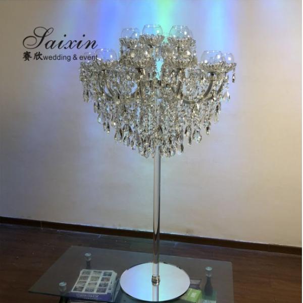 Quality Elegant 11 Arm Crystal Candelabra For Formal Occasions wholesale