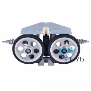 China ELASTIC TYPE ROLLER GUIDE SHOE GHZ200 ELEVATOR SAFETY PARTS RATED LOAD 2000KG on sale