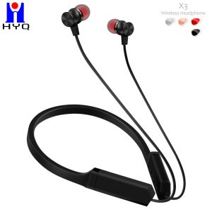Winding Preventing 8h Wireless Neckband Earbuds With Silicon Holder