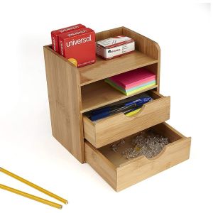 Effortless Organization 4 Tier Wooden Box Storage Drawer Cabinet for Office