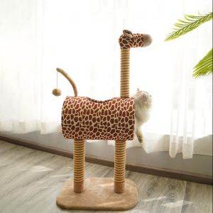 Cute Giraffe 34cm Sisal Fabric Scratching Post