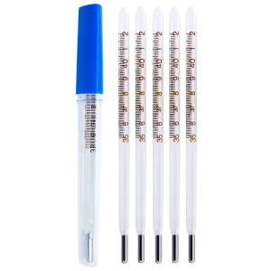 42c Prism Glass Thermometer Oral , 32C Thermometer Glass Mercury