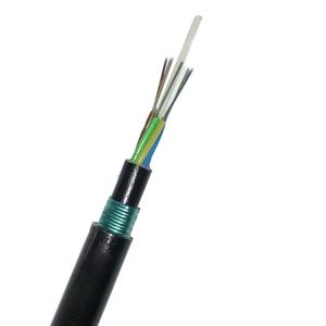 Cheap Outdoor Single Mode Fiber Optic Cable Aerial 24 Core For Communication for sale