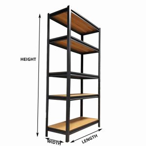 Metallic Angle Steel Rack Room Bookshelf Household Display Shelf