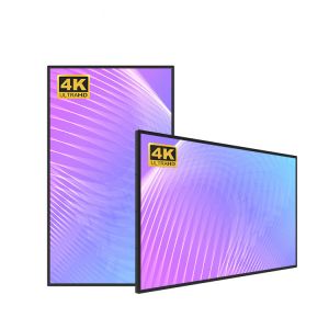 Super Narrow Bezel Frameless LCD Display 65 75 85 100 110 Inch