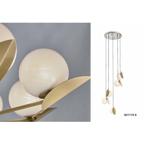 Bronze Glass Pendant Chandelier Lights 2700K/3000K/3500K