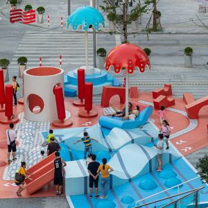 Customized Die Cutting Printing Children's Playground Equipment for Animal Theme